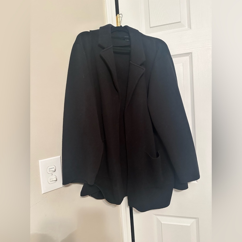 Jcrew Black Sweater Blazer Jacket